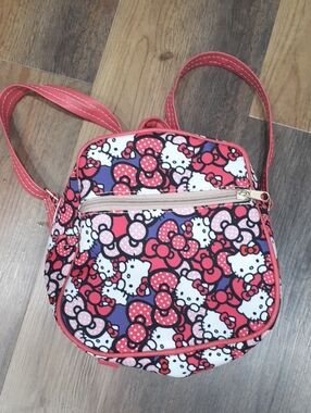 Hello Kitty Pink Patterned Backpack